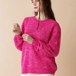 New/no tag Noflik Women's Hot Pink Sweater-M
